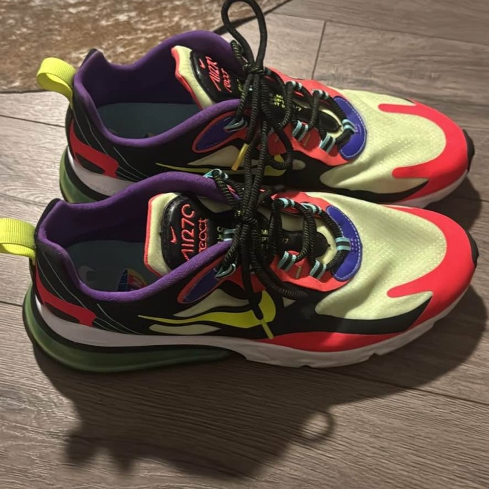 Nike Red and Yellow Sneakers
